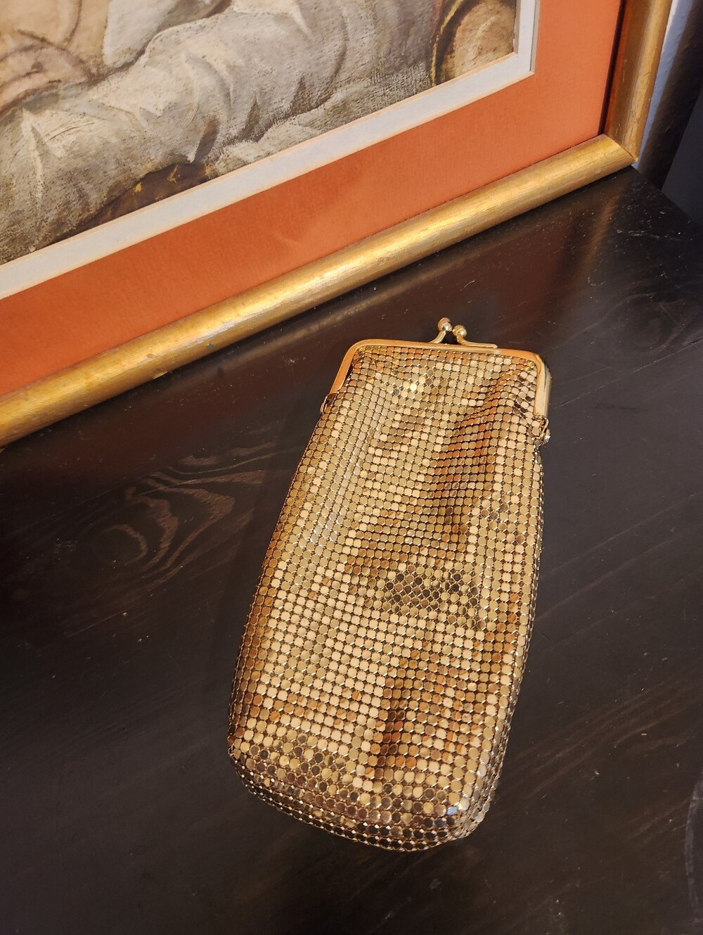 1960's Whitney & Davis Gold Mesh Cigarrets Case, Glasses, Change. Mint!!